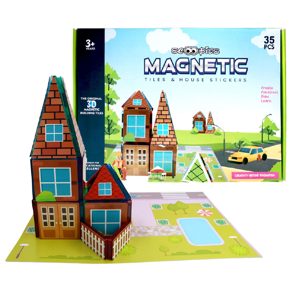 Scoobies Magnetic Tiles & House Stickers