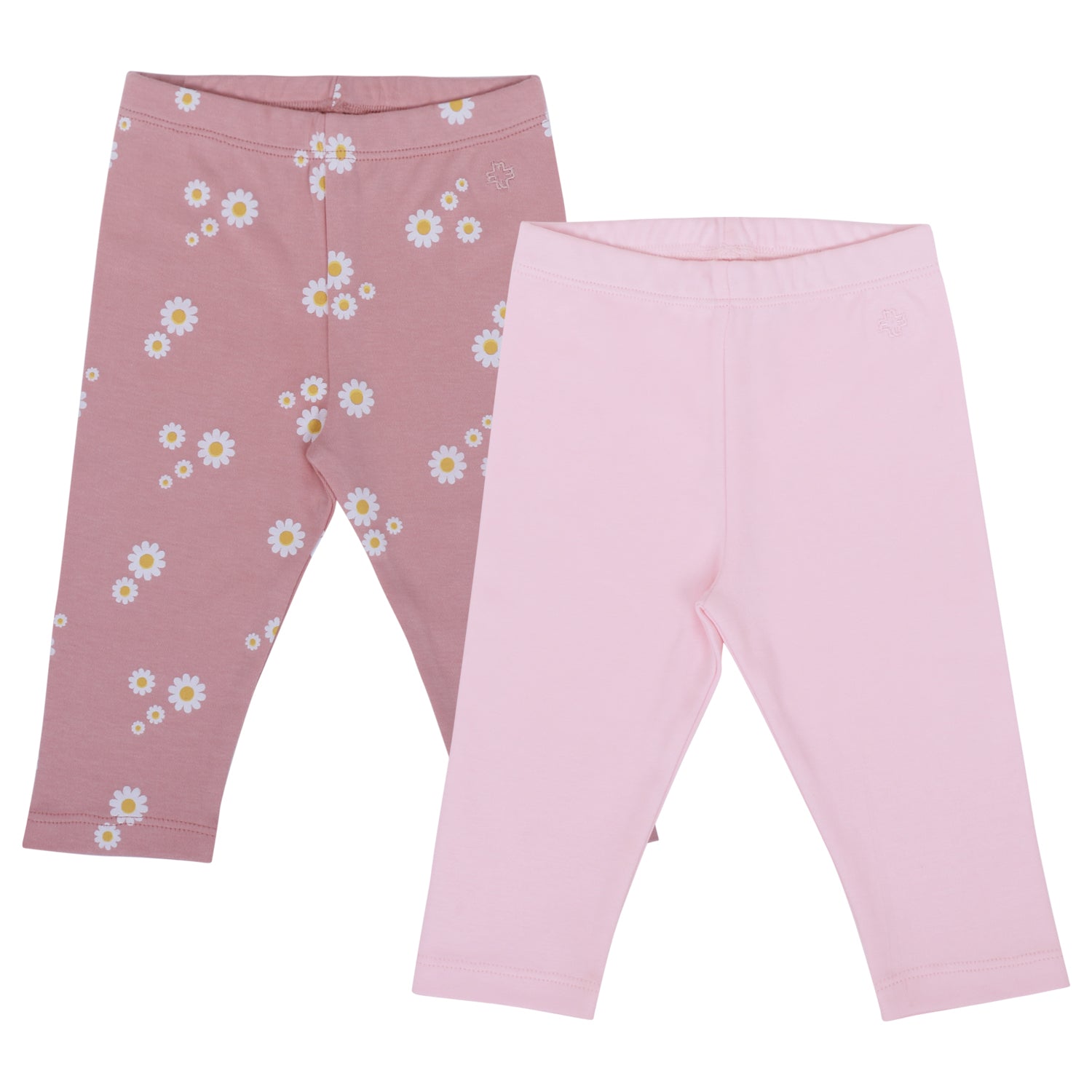 My Milestones Leggings - Peach Daisy/ Pink - 2 PC Pack