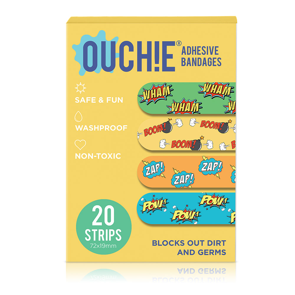 'Ouchie Printed Bandages' 20-Pack (Comic)