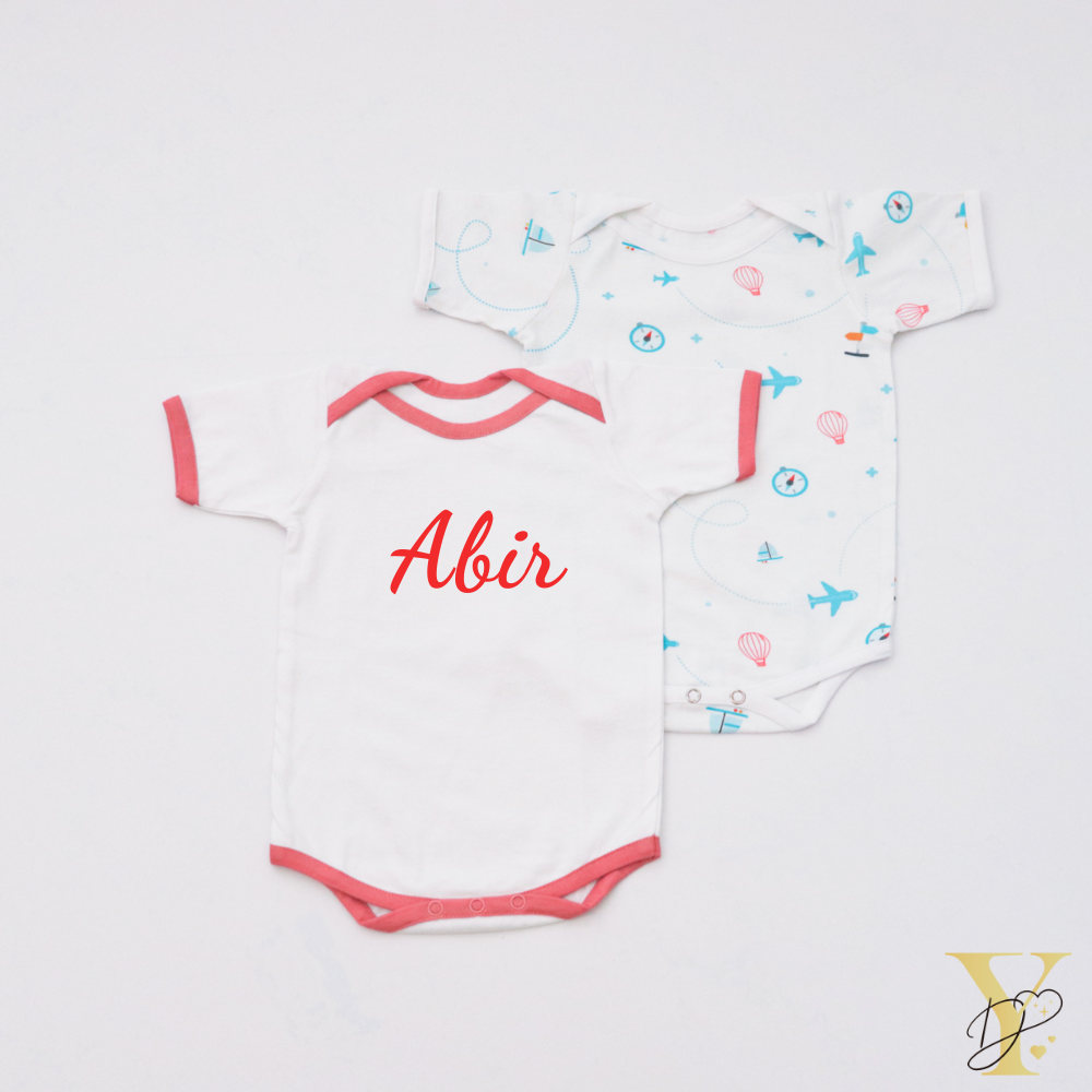 Lil Travellers Bodysuits - Set Of 2