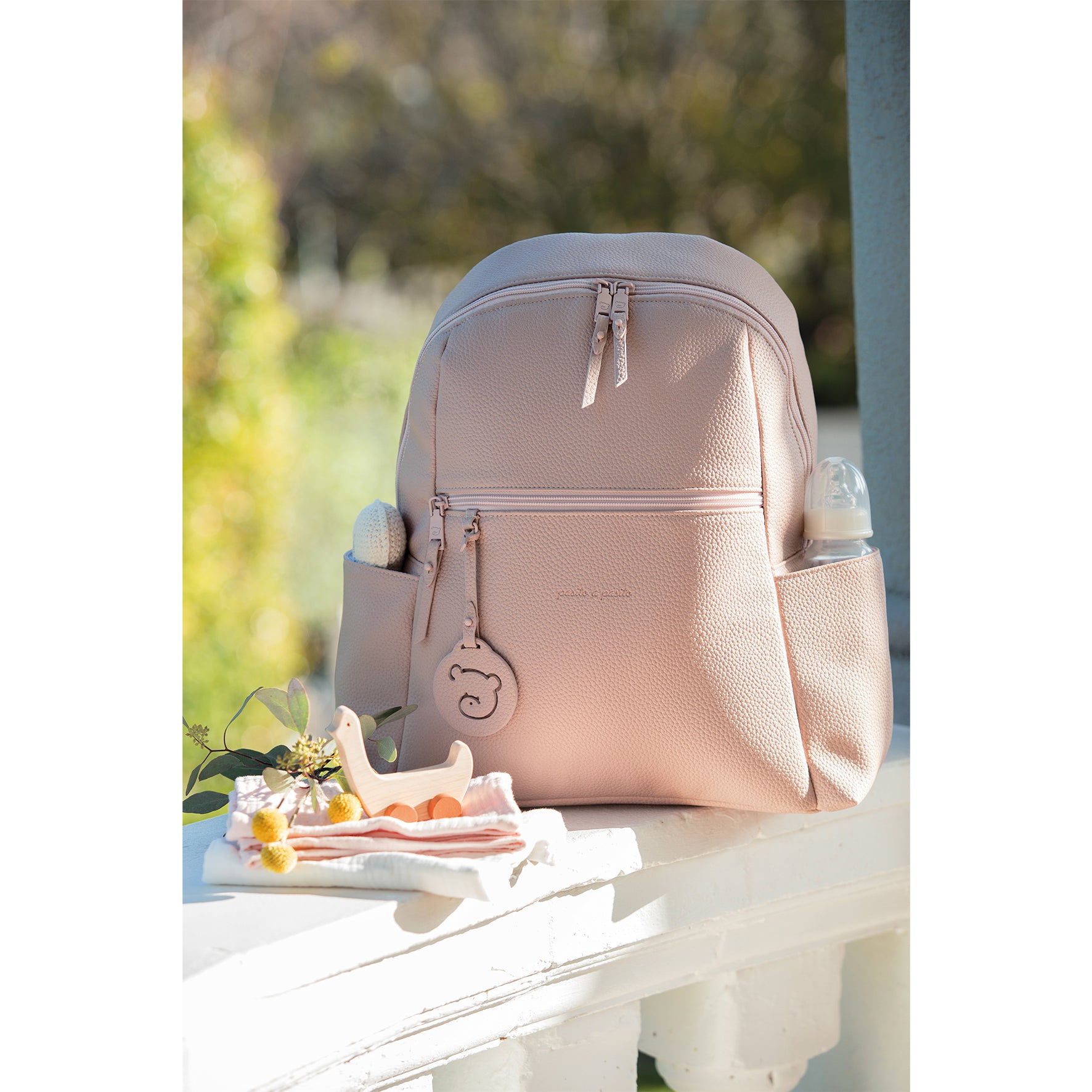 Pasito a Pasito Yummi Pink Backpack Diaper Changing Bag