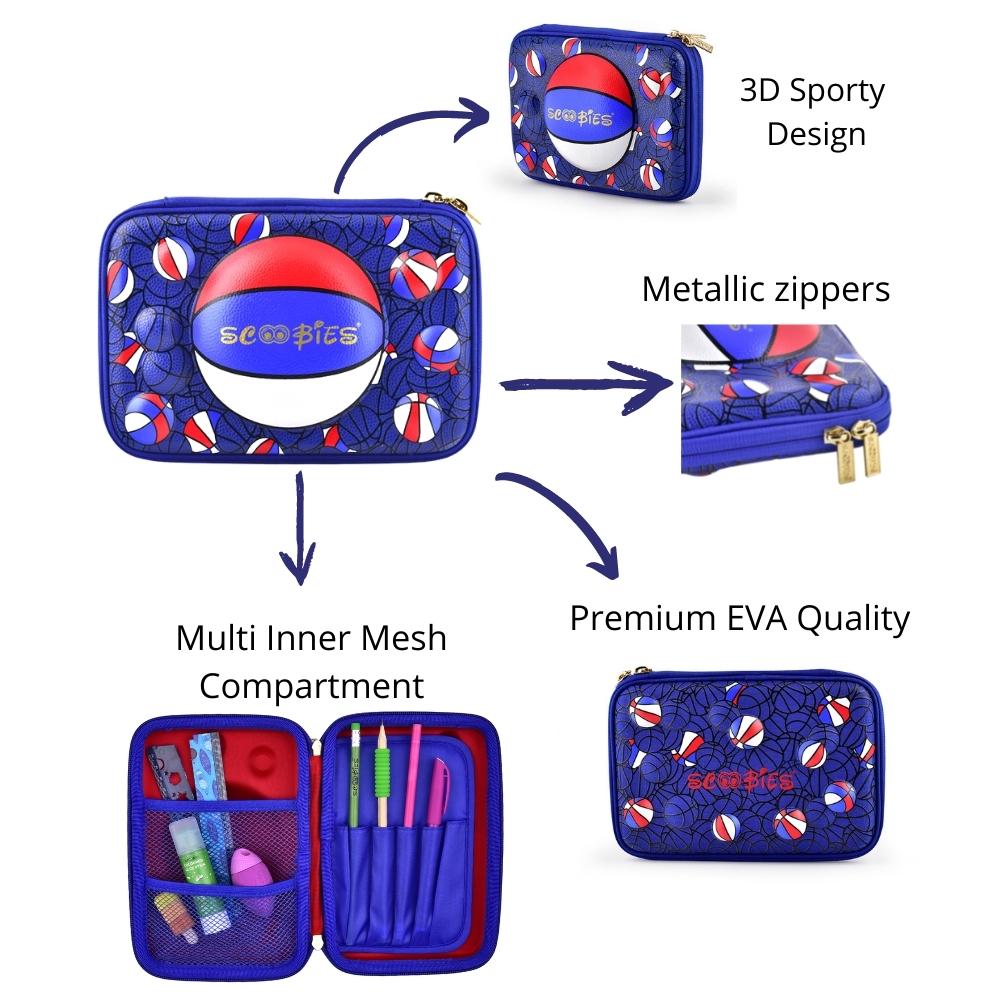 3D Basketball Pencil Case | Quirky Design | Intriguing Colours