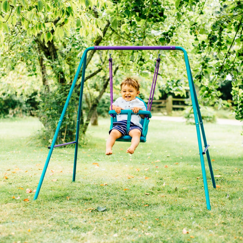 Plum® Metal 2-in-1 Swing Set