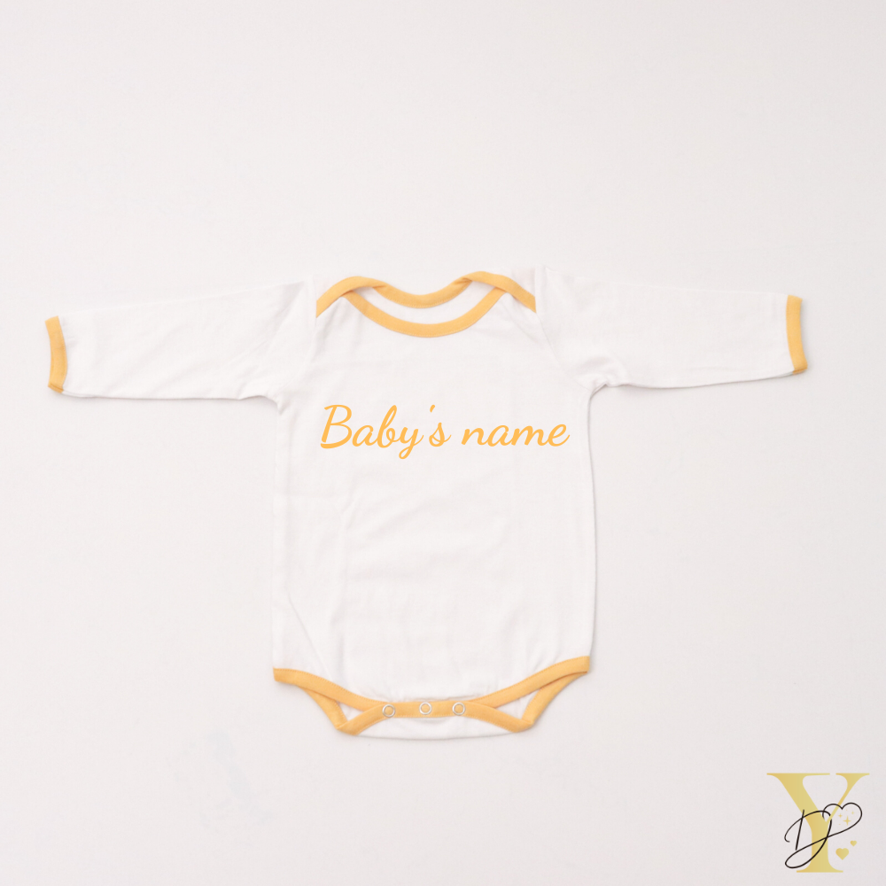 Yellow Love Bodysuits (Full Sleeves)- Set Of 2