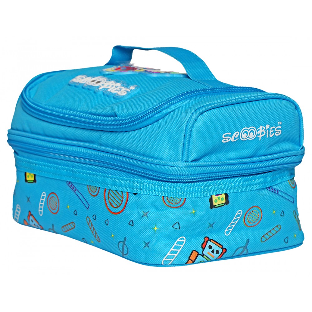 Fab N Dab Lunchbag | Insulated | Vibrant Colours | Applique badge work | Dapper Design