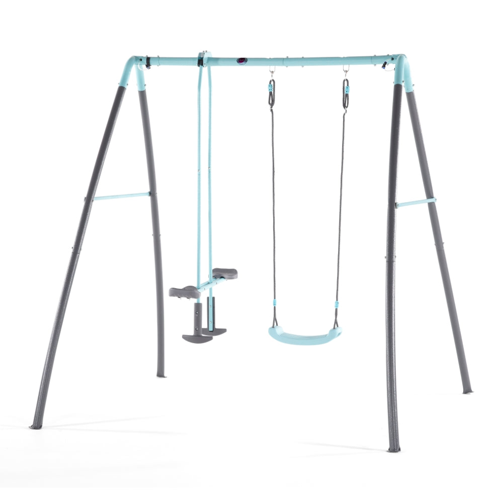 Plum® Premium Metal Single Swing and Glider With Mist + FREE Toys