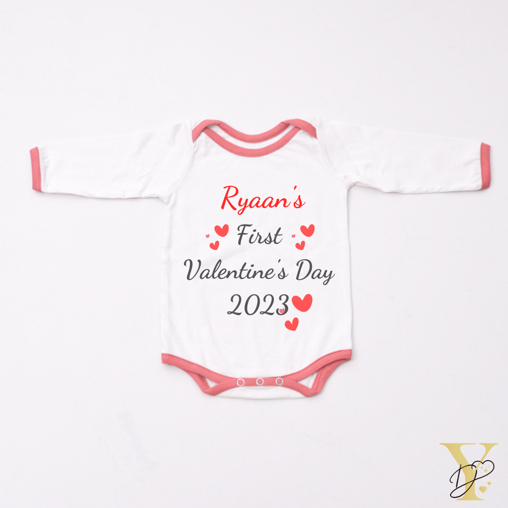 First Valentine's Bodysuit -Full/Half Sleeves