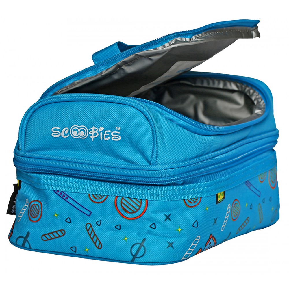 Fab N Dab Lunchbag | Insulated | Vibrant Colours | Applique badge work | Dapper Design