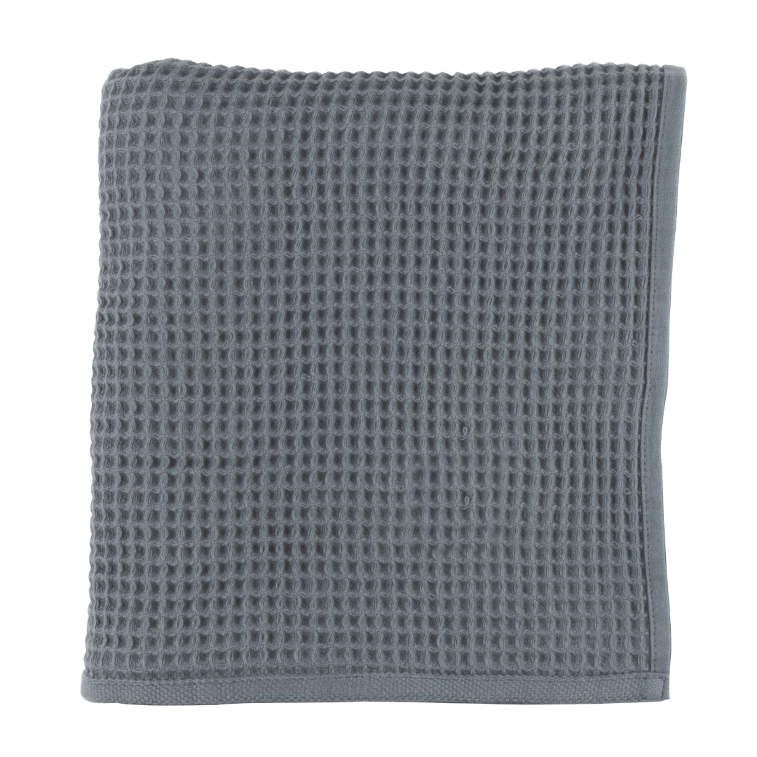 Dulaar Hooded Waffle Towel - Misty Blue