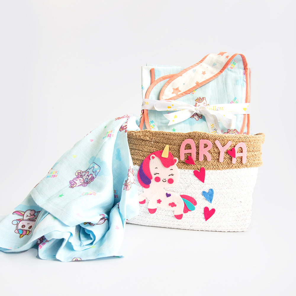 Unicorn Dreams - Personalised Essential Gift 'Baskets Of Love'