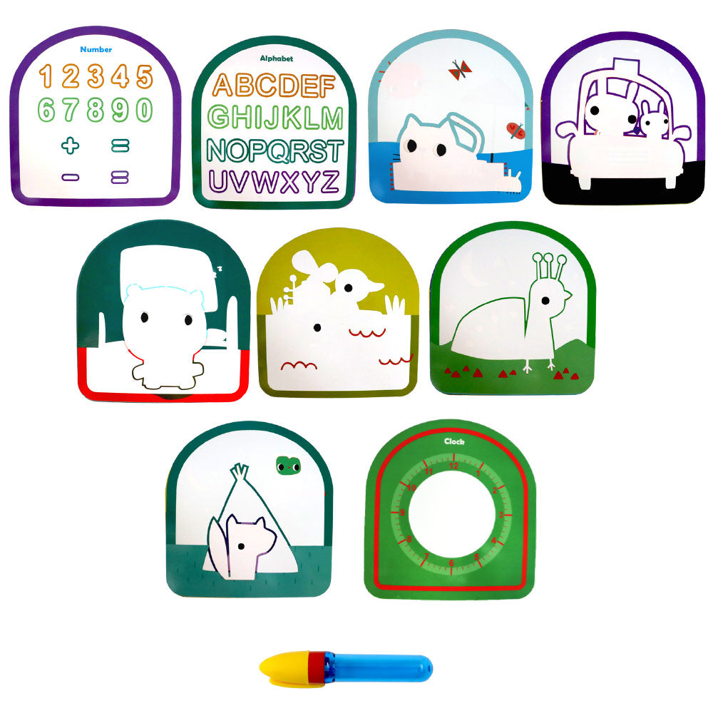 Scoobies Magical Water Color Kit | 10 Piece Set | Reusable Kids DIY Activity