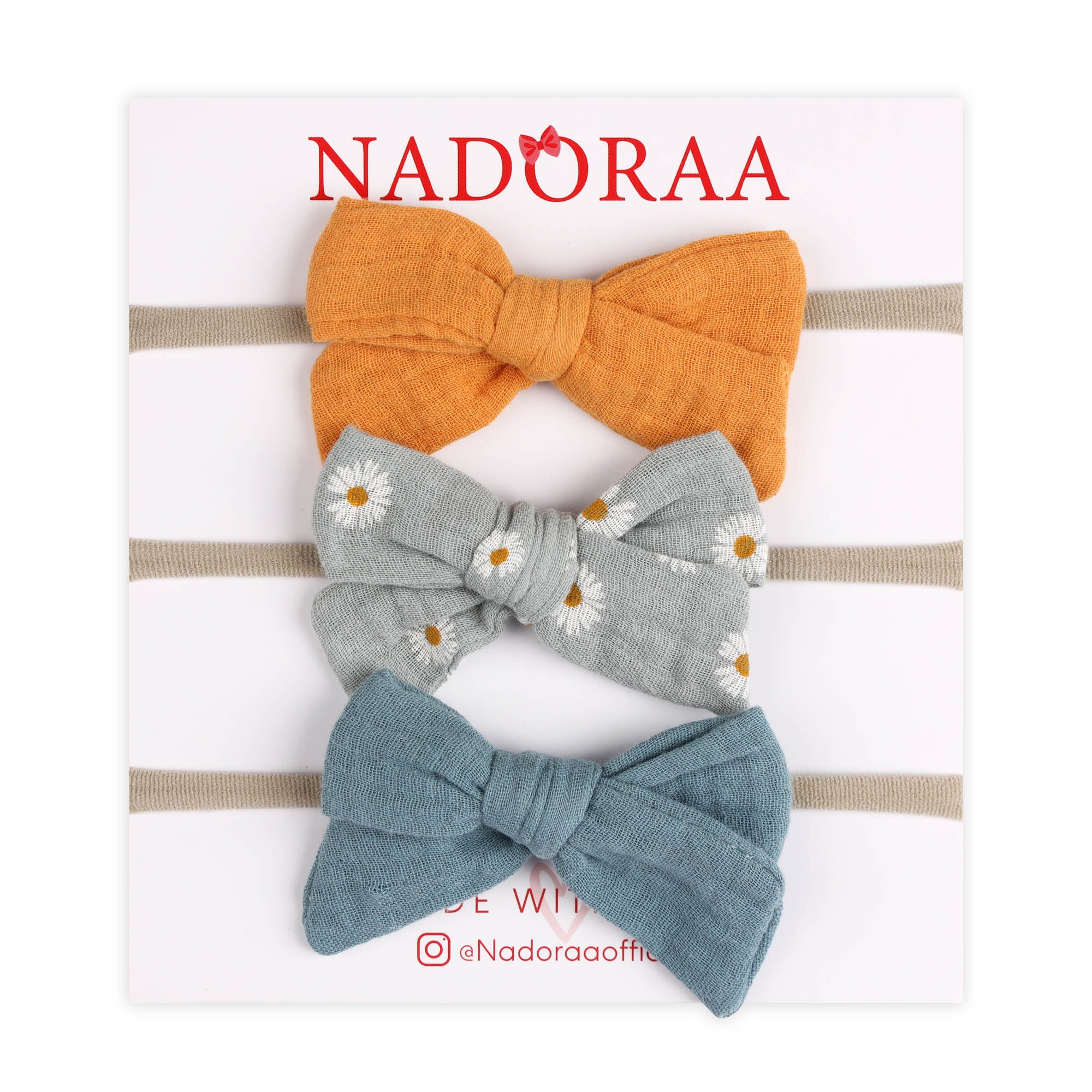 Kicks & Crawl- Little Daisy Love Hairbands - Pack of 3