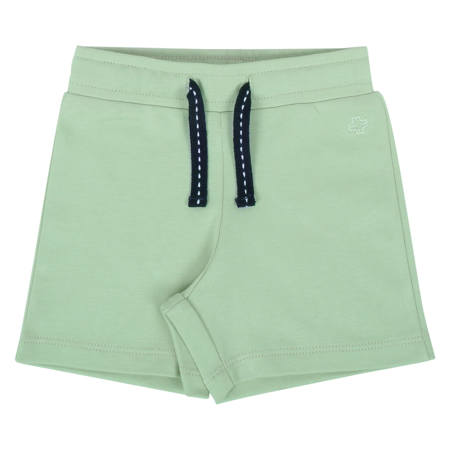 My Milestones Shorts - White Apples / Sage Green- 2 Pc Pack