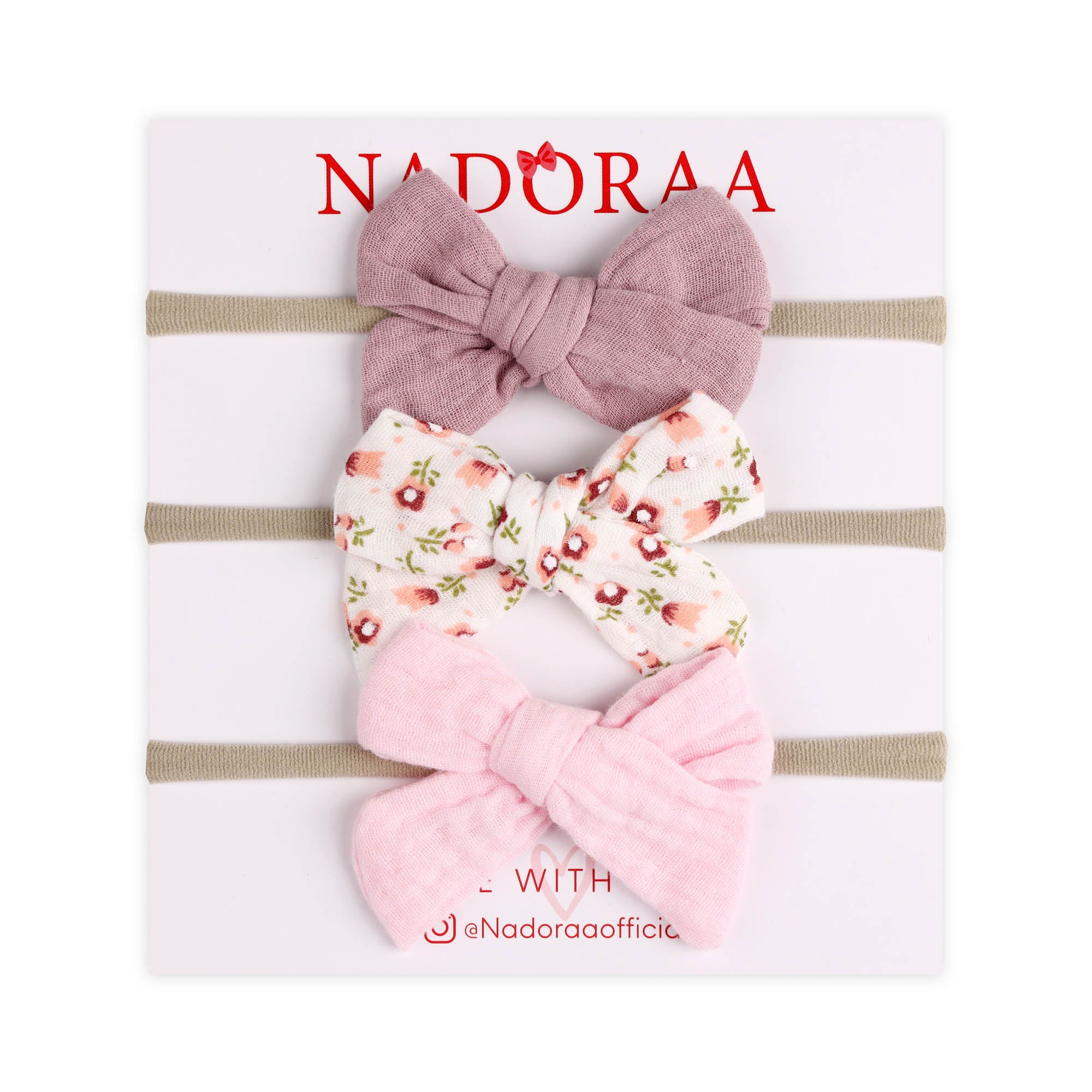 Kicks & Crawl- Miss Pink Hairbands - Pack of 3