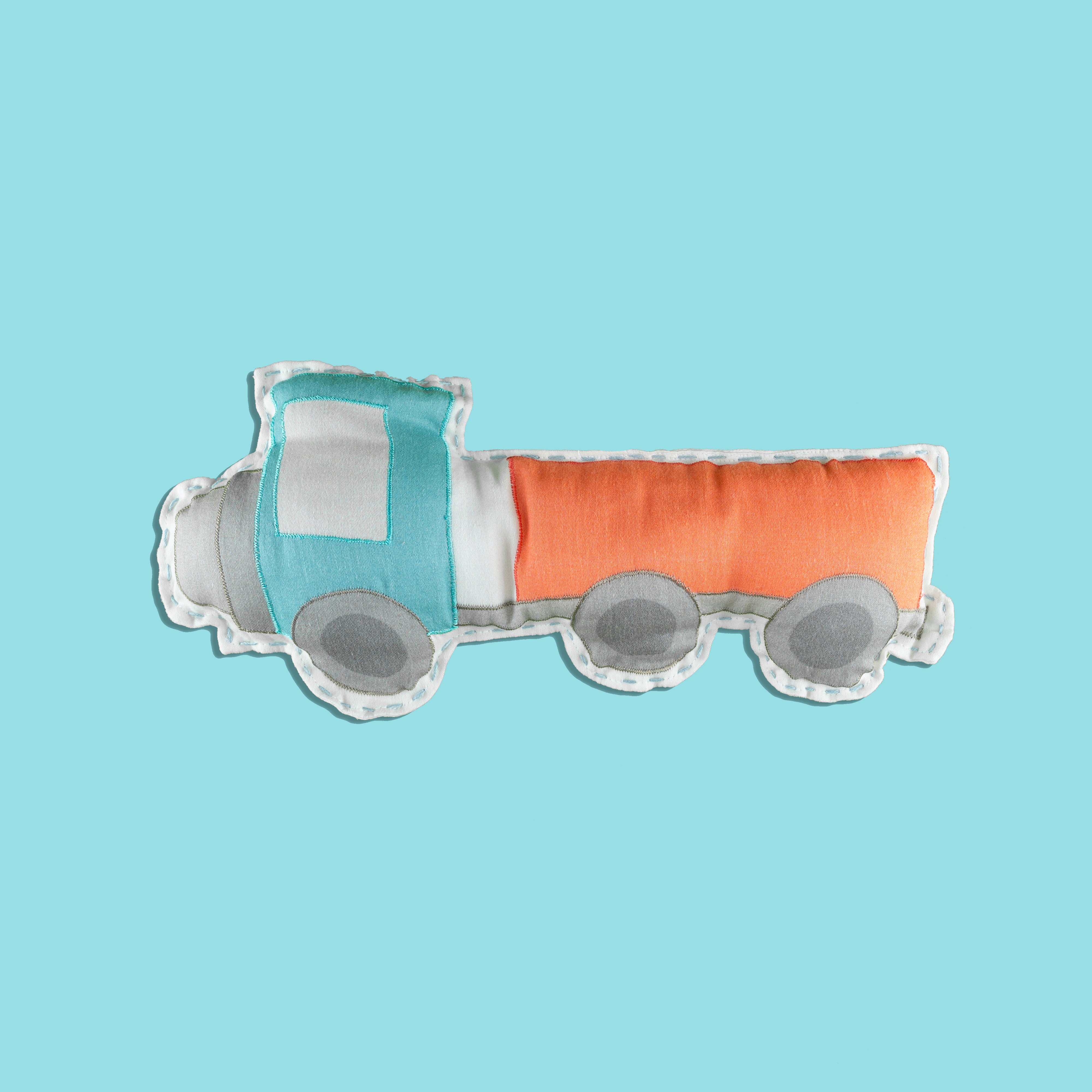 Tiny Snooze Organic Throw Cushion- Truck