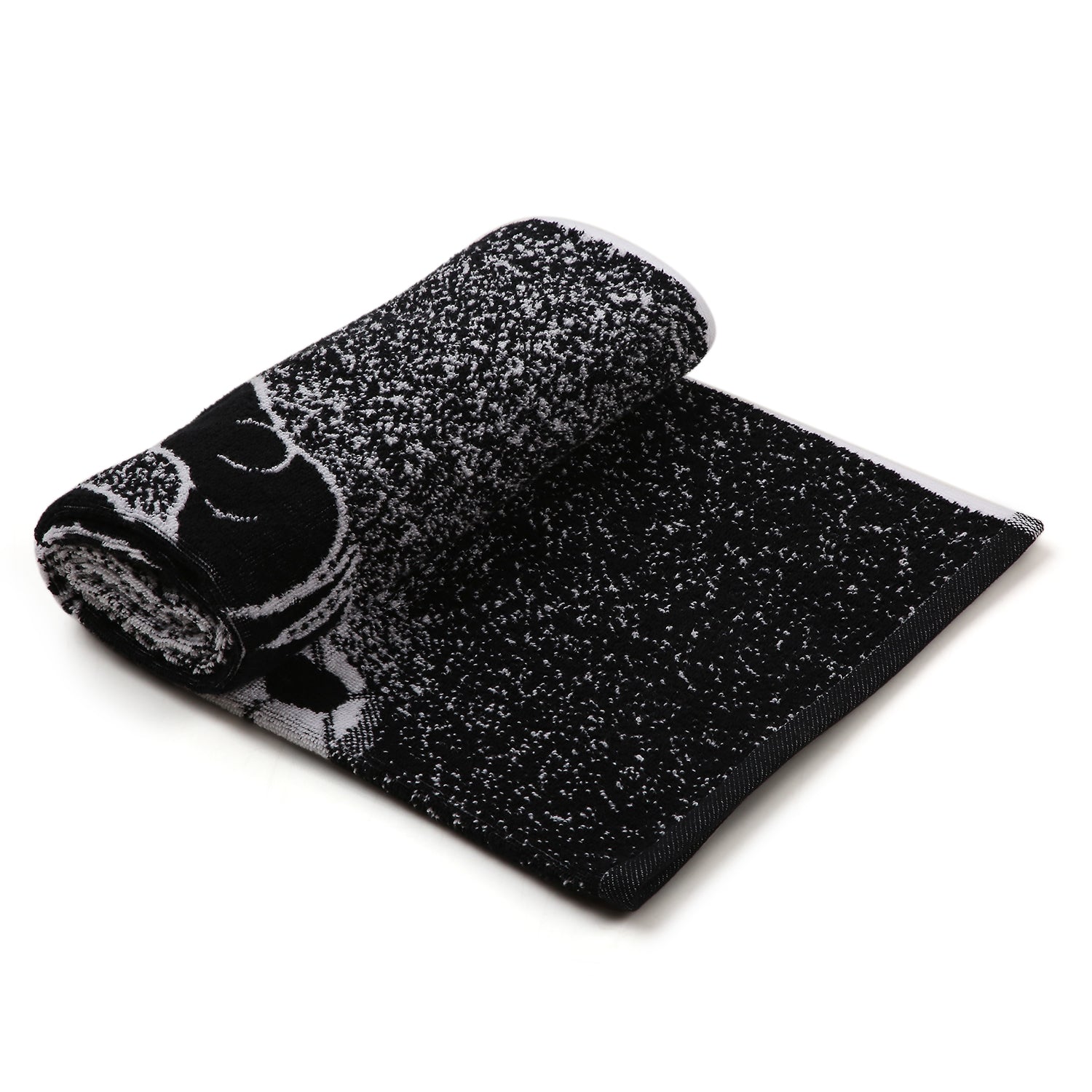 Black & White Football Terry Towel