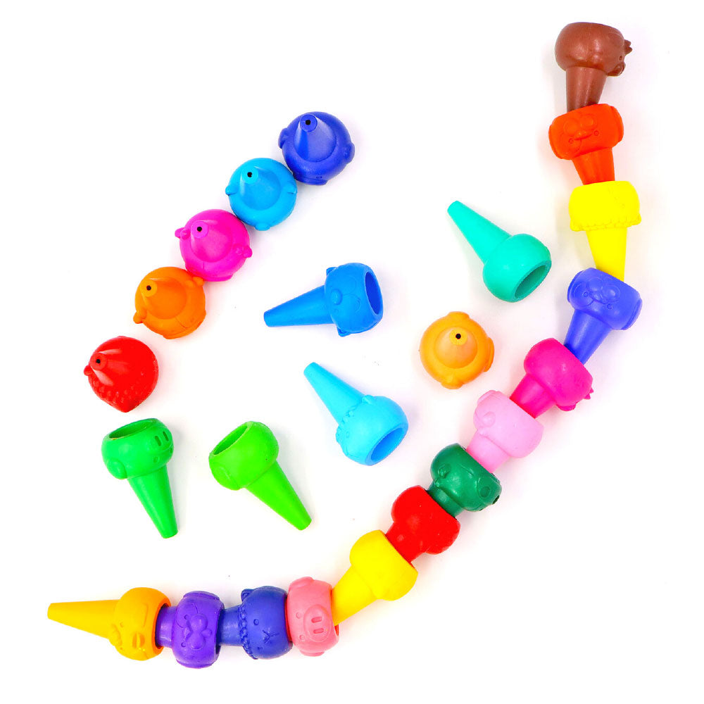 Little Fingers Zoo Buddy Crayons (Set Of 24)