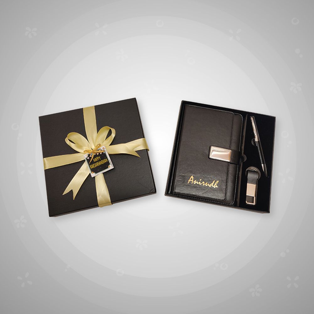 3 Piece Diary Set - Rakhi Gift Set
