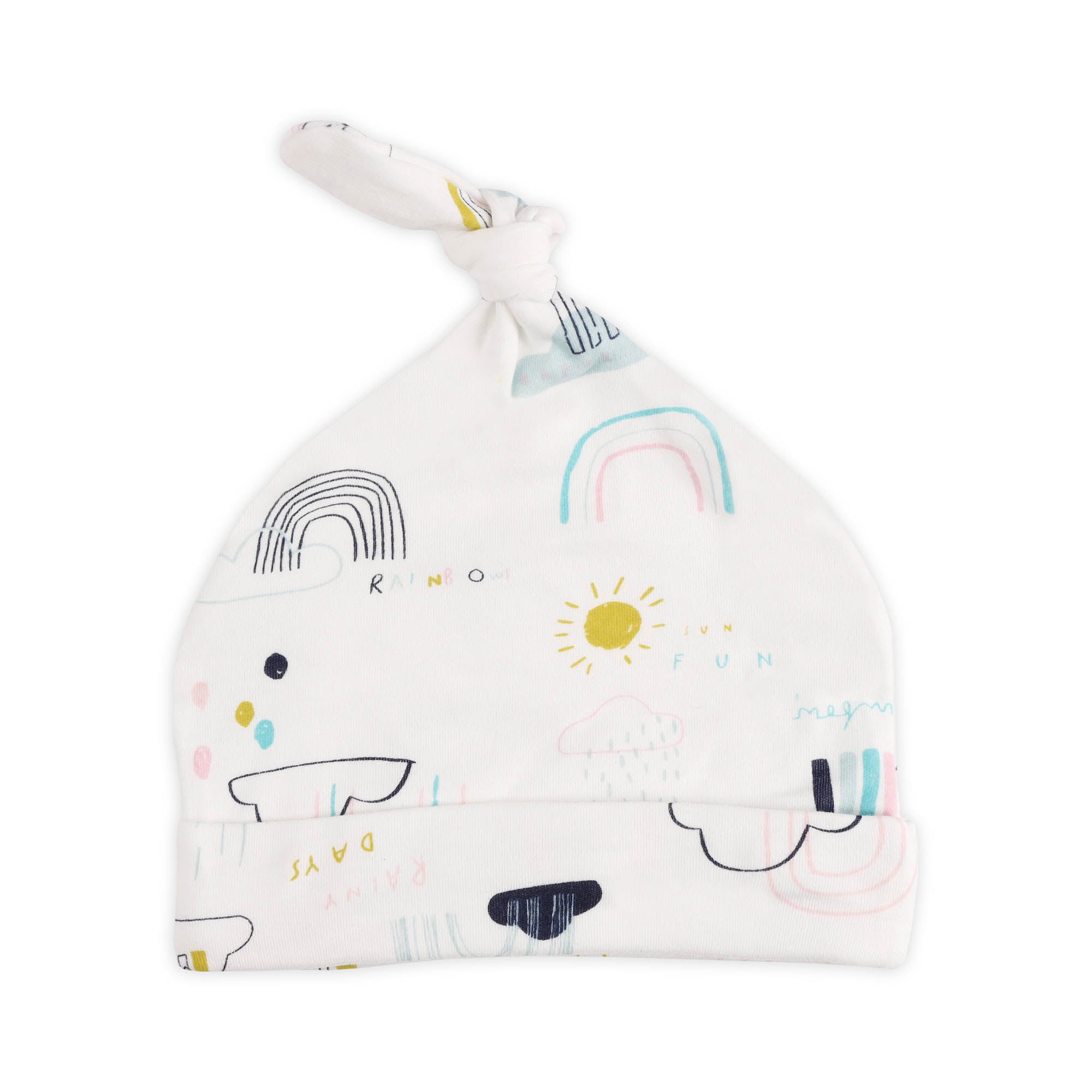 Kicks & Crawl- Cute Kitten Knotted Caps - Pack of 3