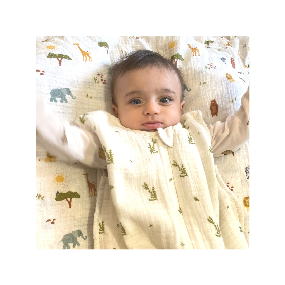 Dulaar Organic Muslin Sleep Bag - The Sparrow and Flower