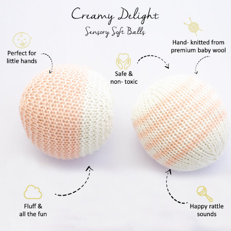 Creamy Delight Sensory Soft Balls