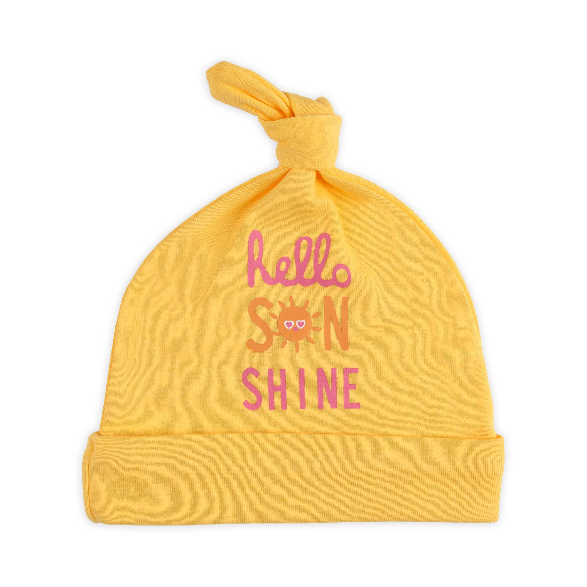 Kicks & Crawl- Hello Sunshine Knotted Caps - Pack of 3