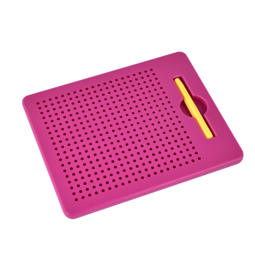 Scoo-MagBall Pink Tab | With Magnetic Stylus | Kids Reusable Fun Learning Pad | With Audible Click Sound | Creative Education Drawing Tablet