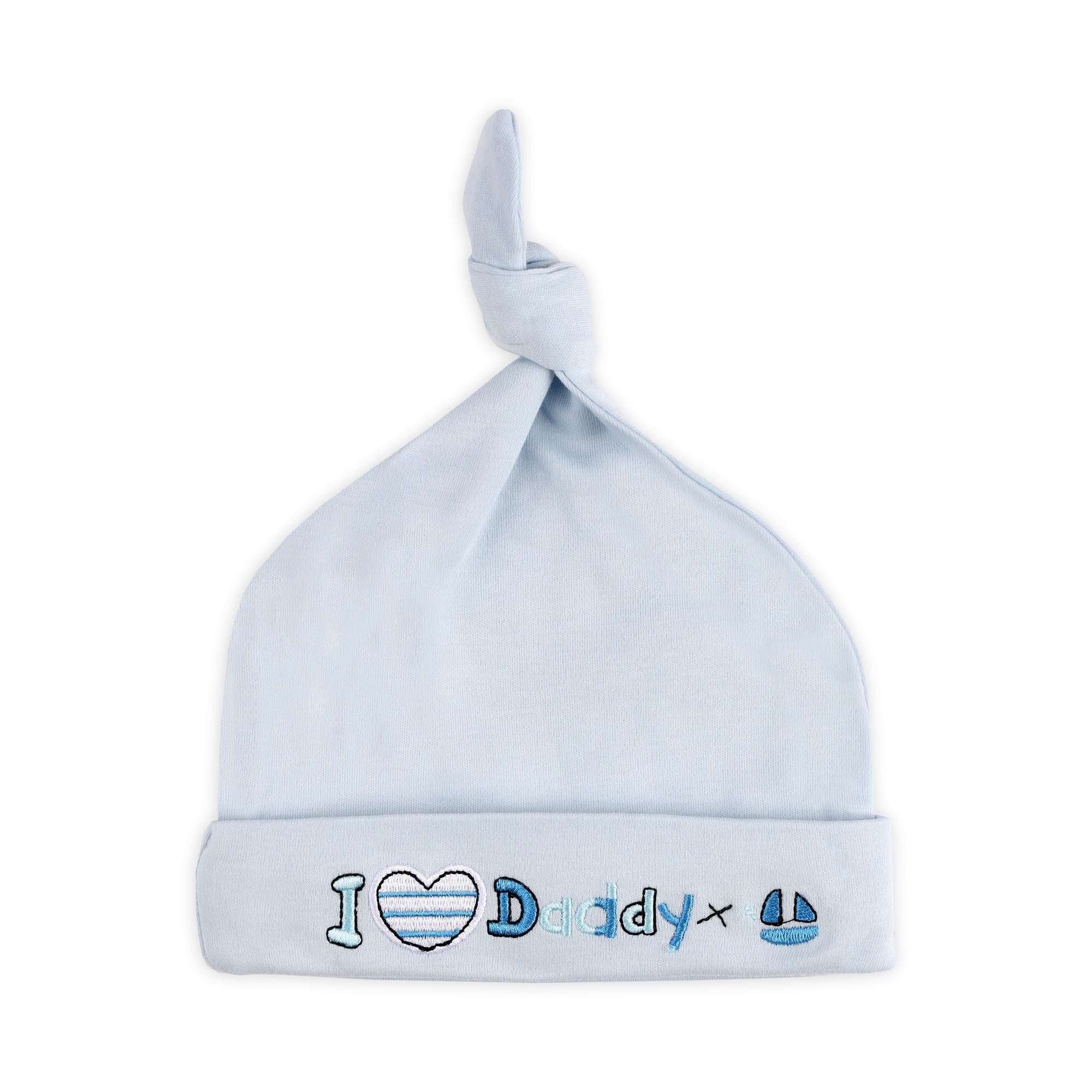 Kicks & Crawl- Daddy's Baby Knotted Caps - Pack of 3