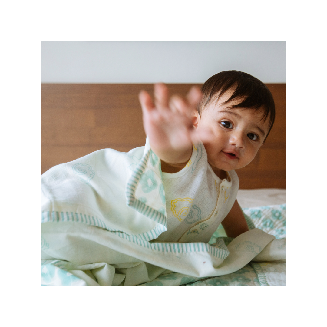 Dulaar Mulmul Muslin Dohar | Hand-Block Printed- Llama Love