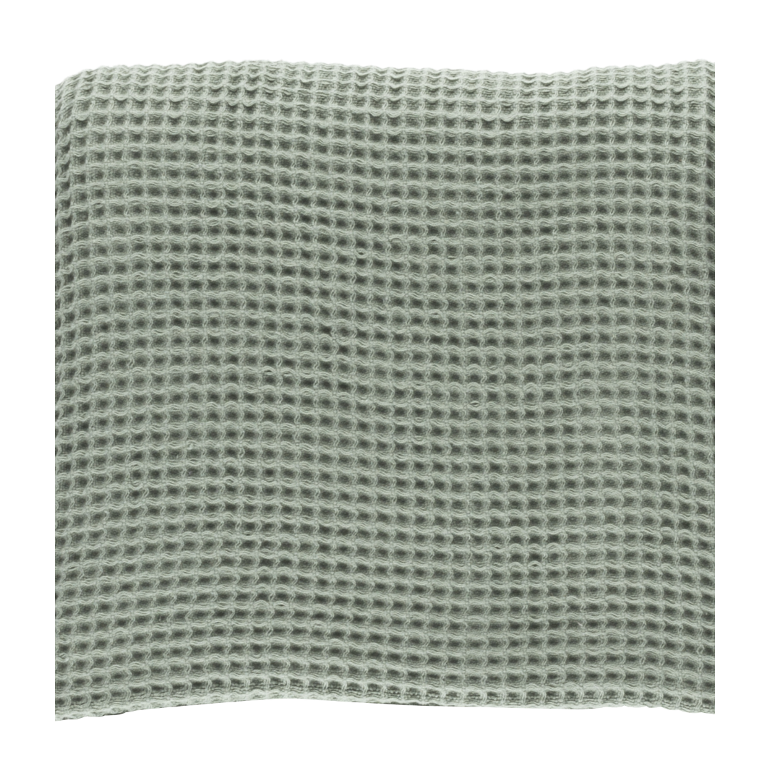 Dulaar Hooded Waffle Towel - Natural Sage