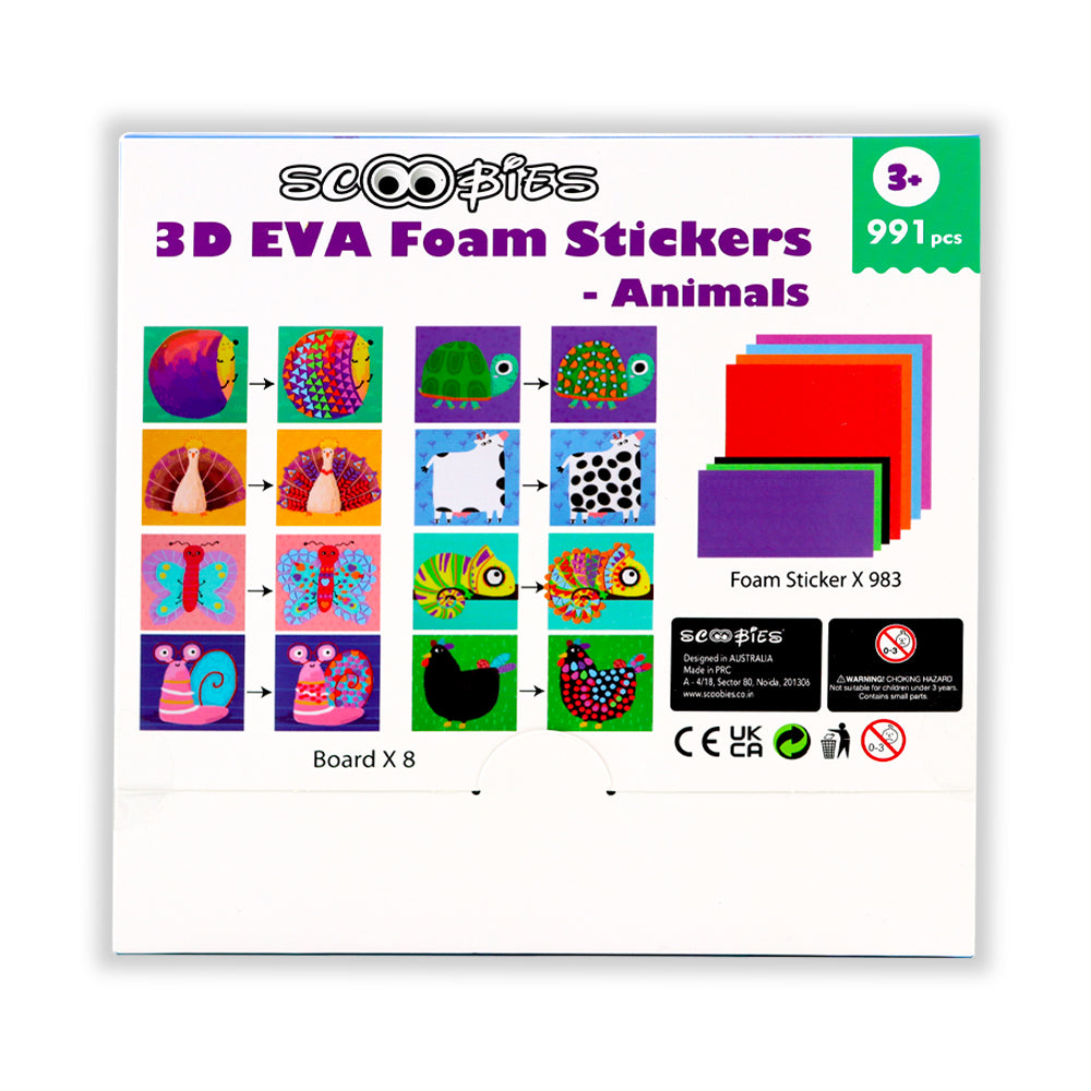 3D EVA Foam Stickers - Animals