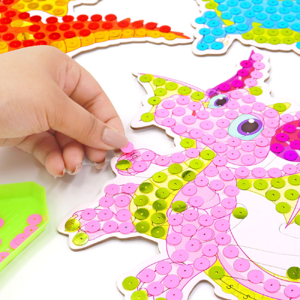 Sequin Creations Happy Dragon