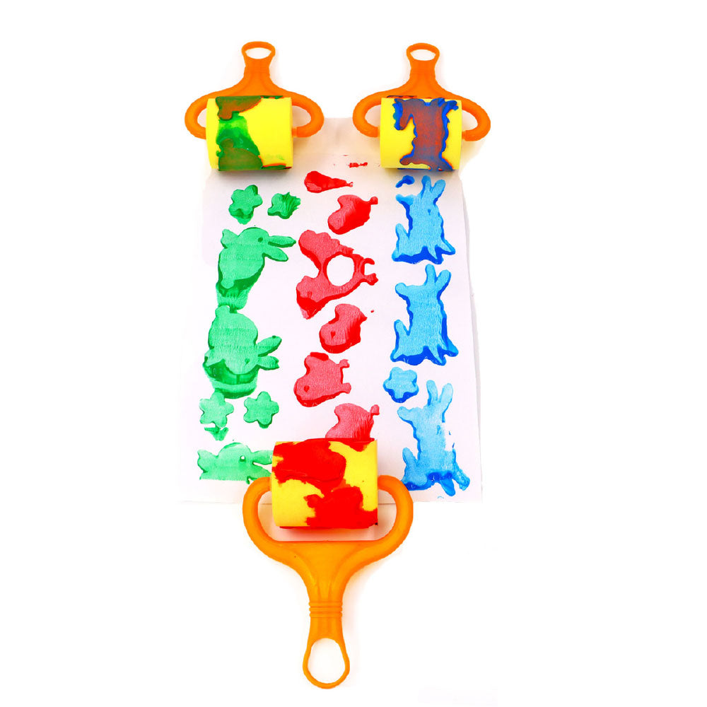 Little Fingers Cute Animal Rollers(Set Of 3)