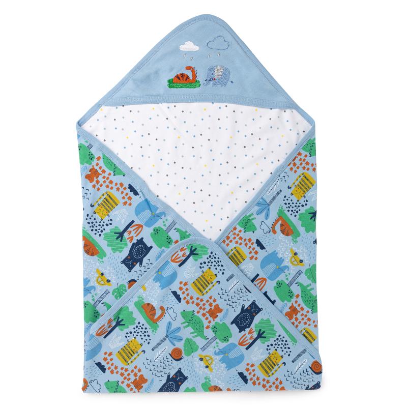 Animal World Hooded Wrapper