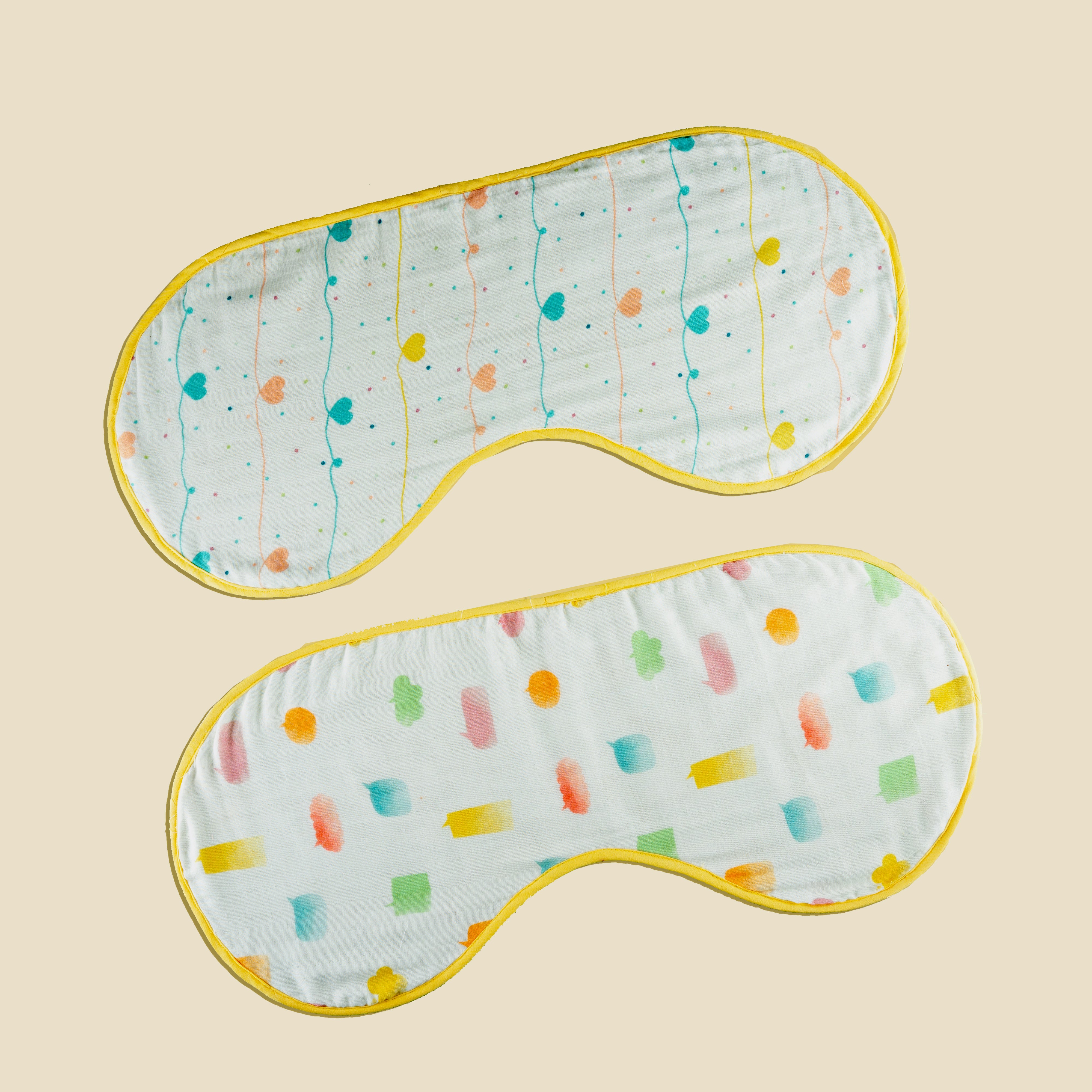 Tiny Snooze Organic Burp Cloths (Set of 2)- Lost In Thoughts