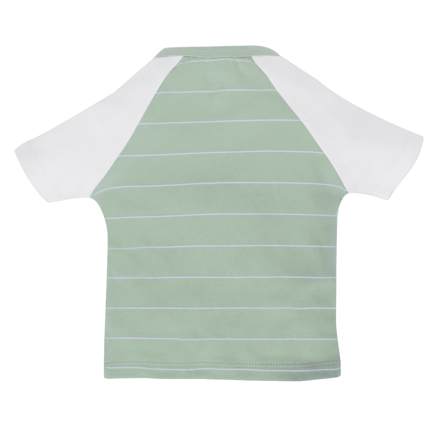 My Milestones T-shirt Half Sleeves Boys Sage Green White / Grey Yellow -2Pc Pack