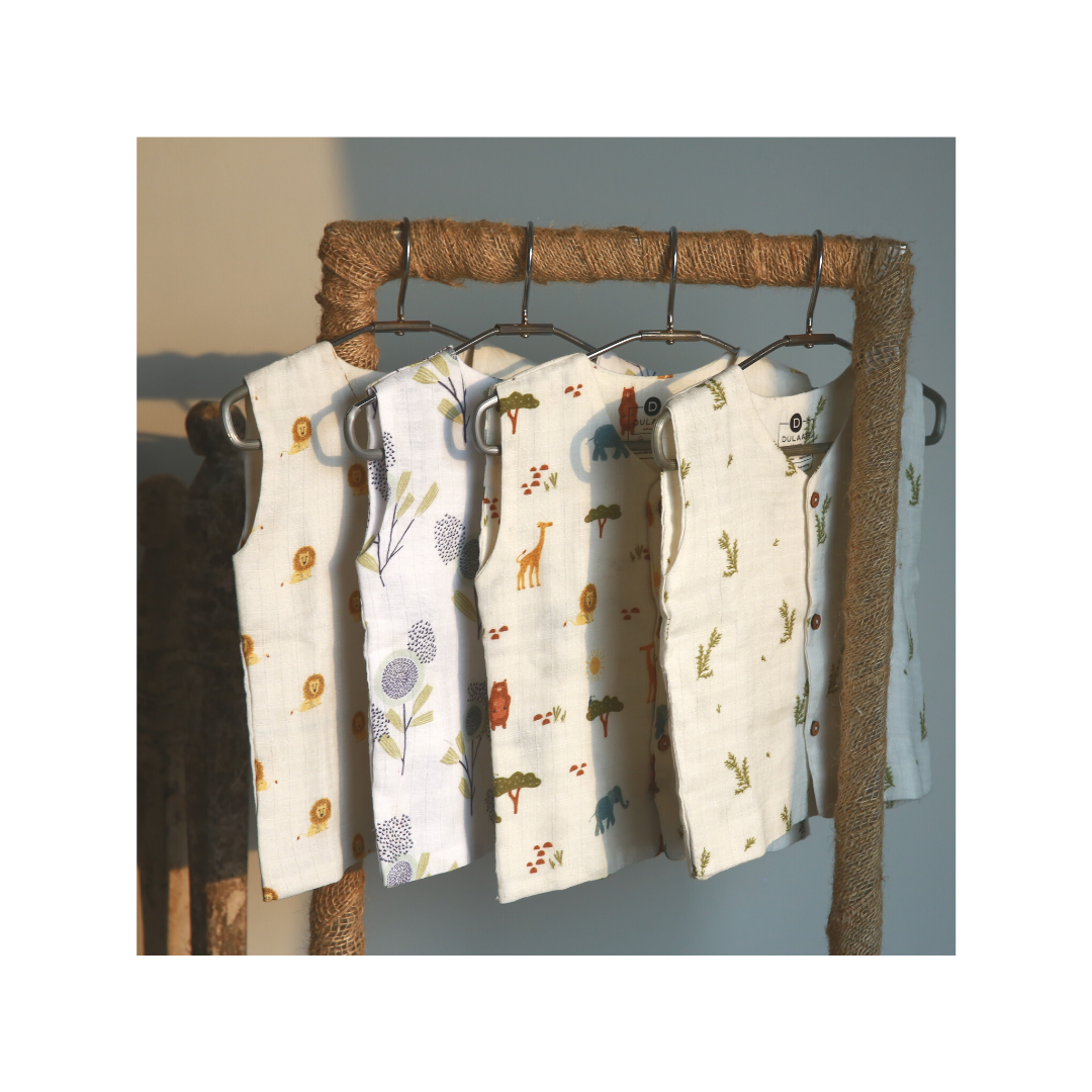 Dulaar Organic Muslin Vest & Shorts Set - Squad Goals