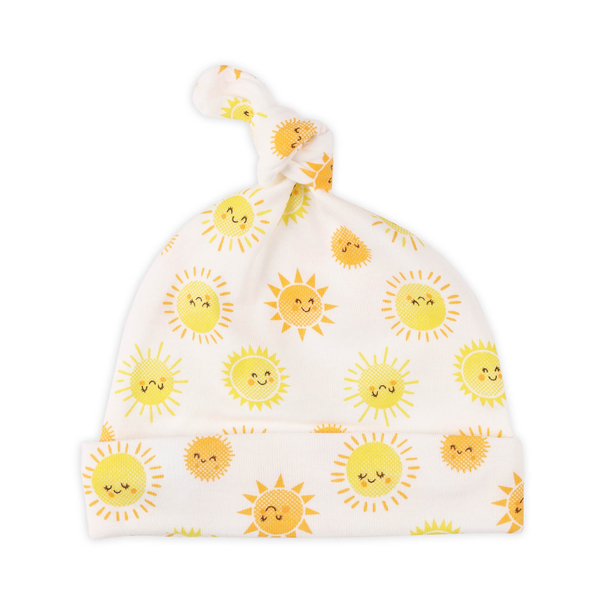 Kicks & Crawl- Hello Sunshine Knotted Caps - Pack of 3