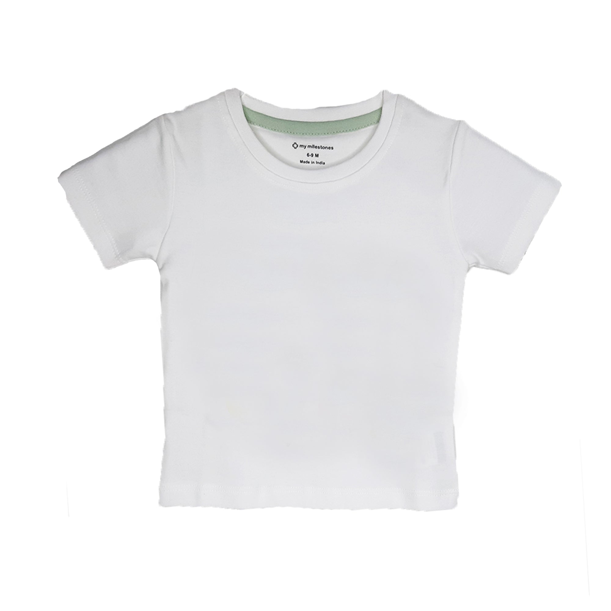 My Milestones Round Neck T-Shirt HS Solid Yellow / White / Grey - 3 Pc Pack