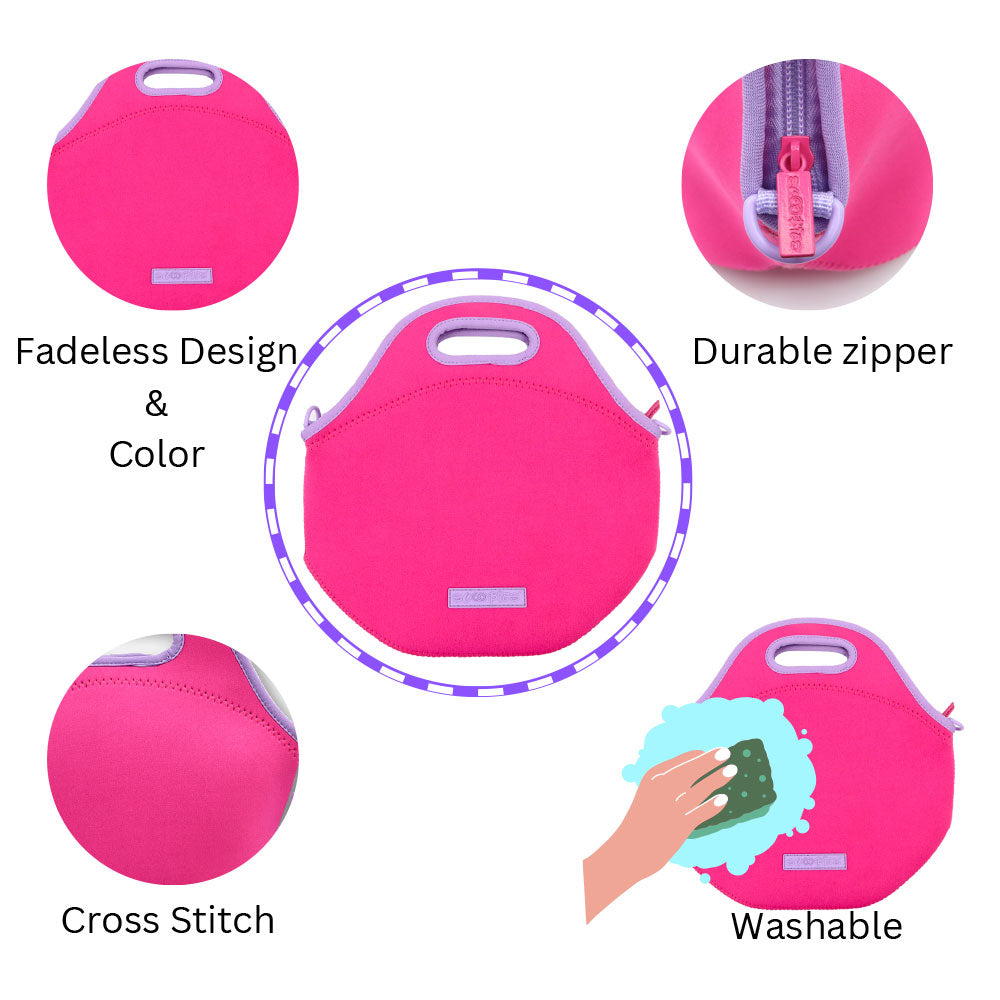 Neoprene Lunch Bags - Pinklicous