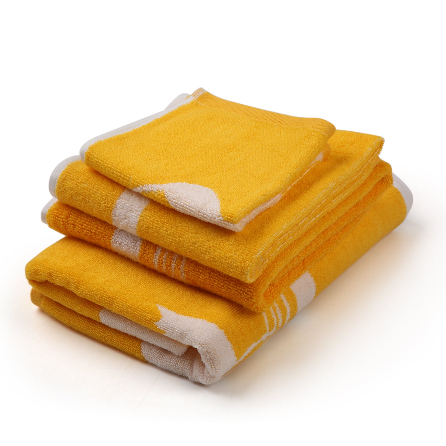 Yellow Bird Terry Towel Set