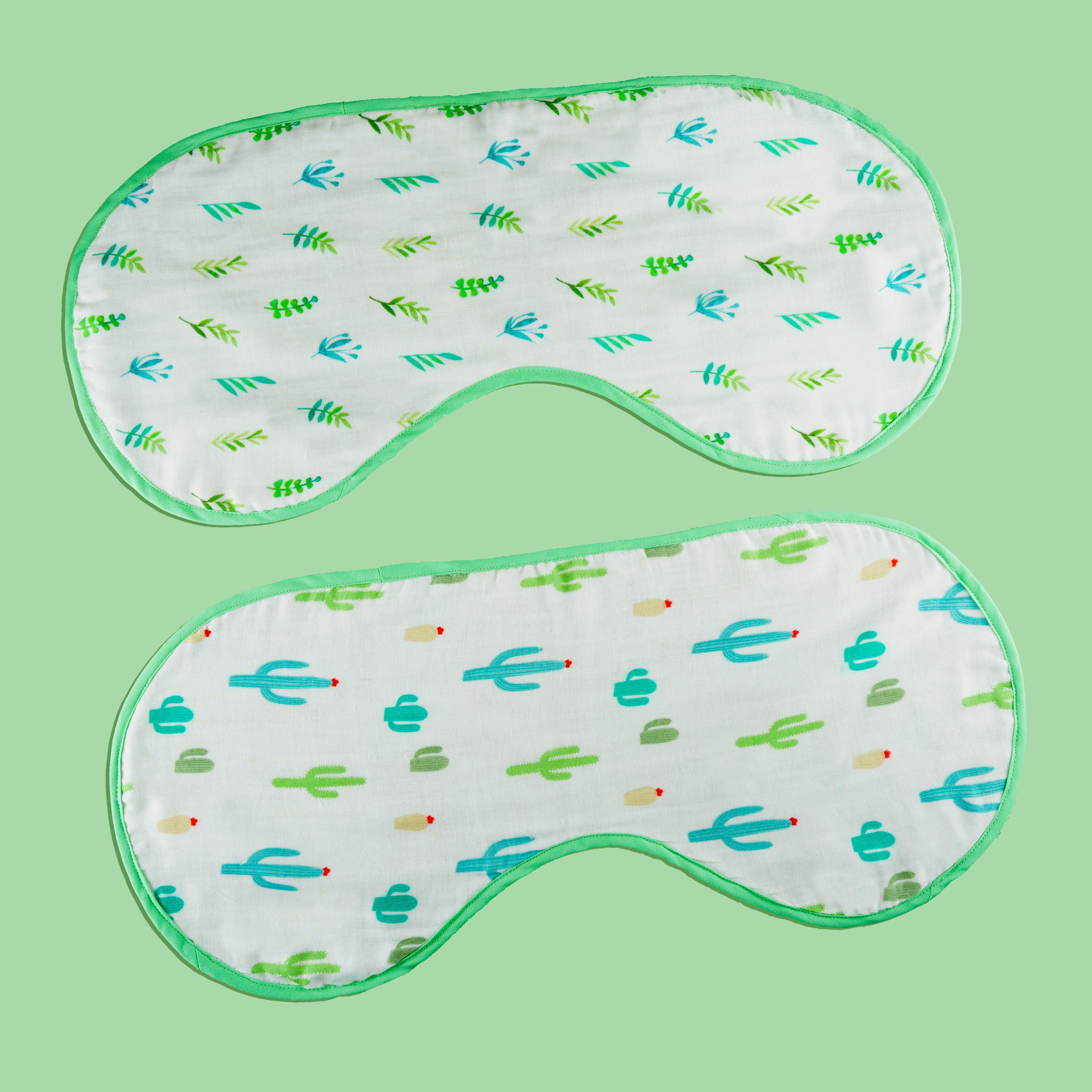 Tiny Snooze Organic Burp Cloths (Set of 2)-Go Green