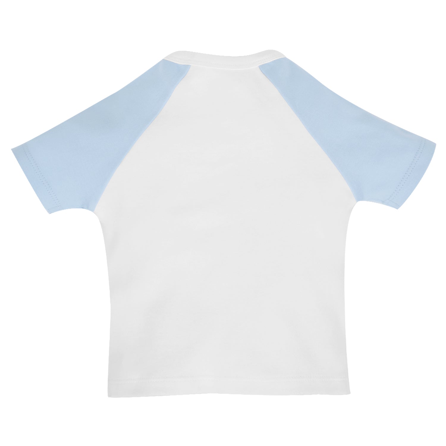 My Milestones T-shirt Half Sleeves Boys Baby Blue White / White Baby Blue -2Pc Pack