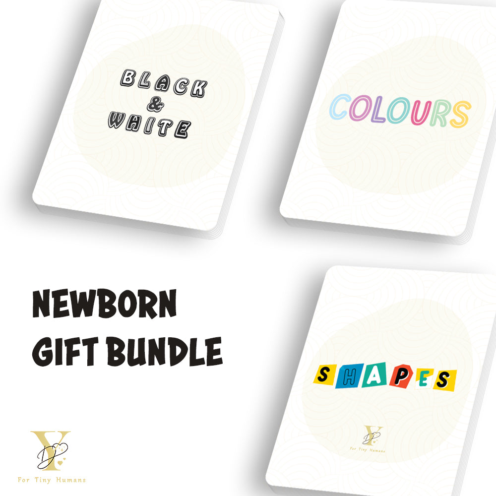 Newborn Gift Bundle - Colours, Shapes & Sensory Flash Cards