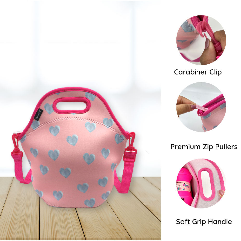 Neoprene Lunch Bags - Heart
