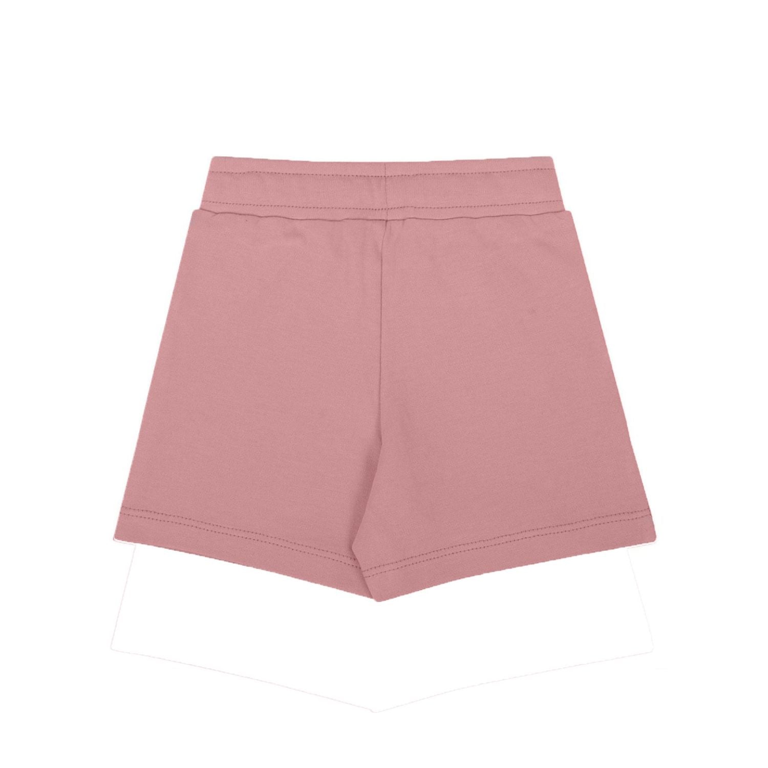 My Milestones Shorts Girls Peach / White - 2 Pc Pack