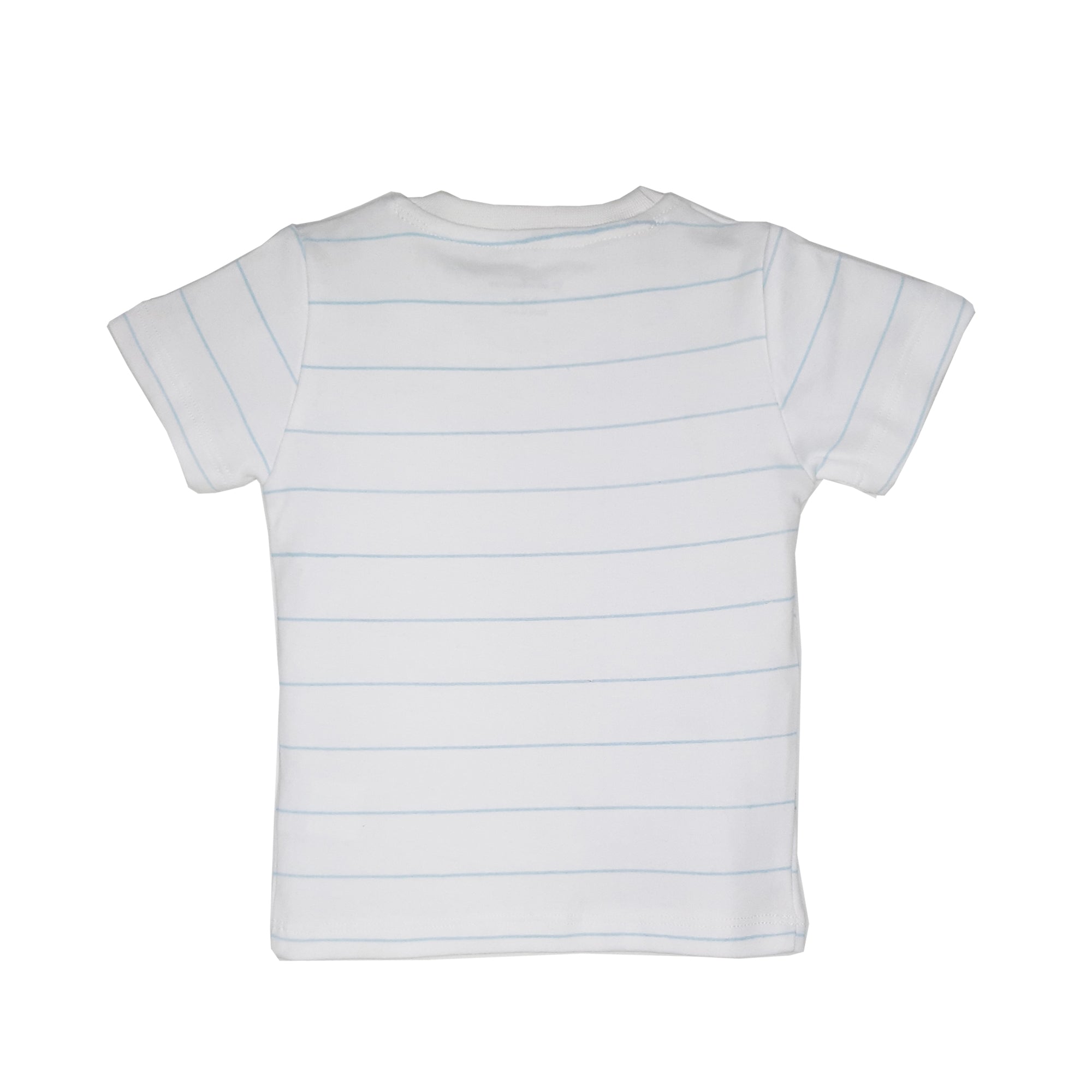 My Milestones Round Neck T-Shirt HS Stripes Yellow / White / Grey - 3 Pc Pack