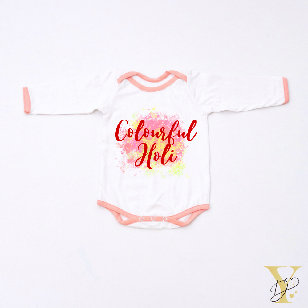 Colourful Holi Bodysuit- Full/Half Sleeves