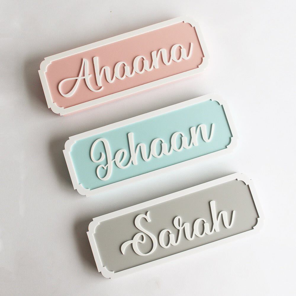 Name Plaques - Fancy