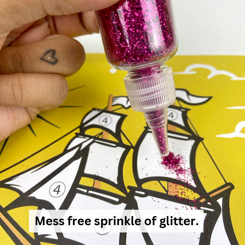 Happy Dragons Fairies Sequin Art Set